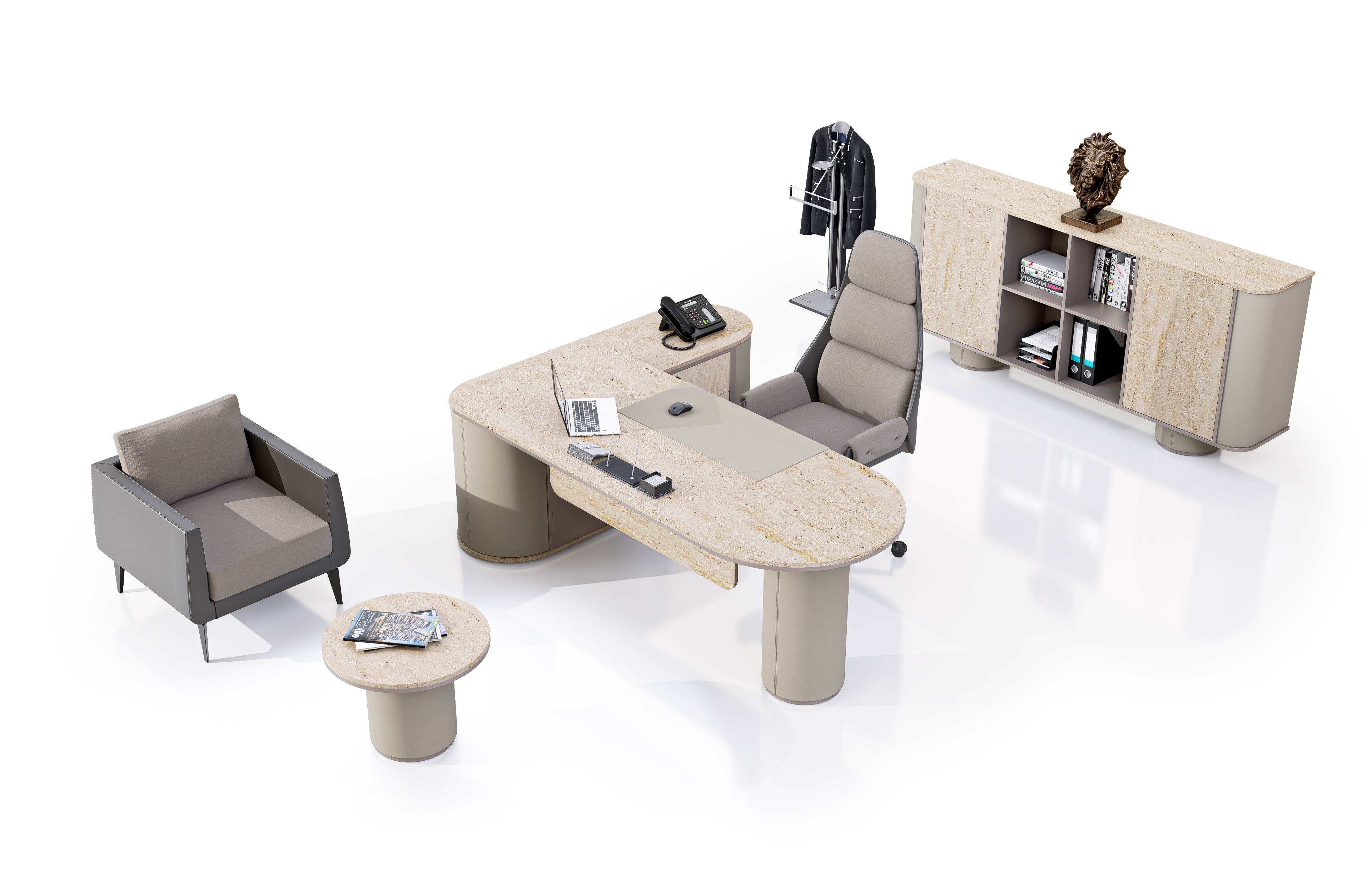 Konfull Executive Desks Nova / Merkür-Stone