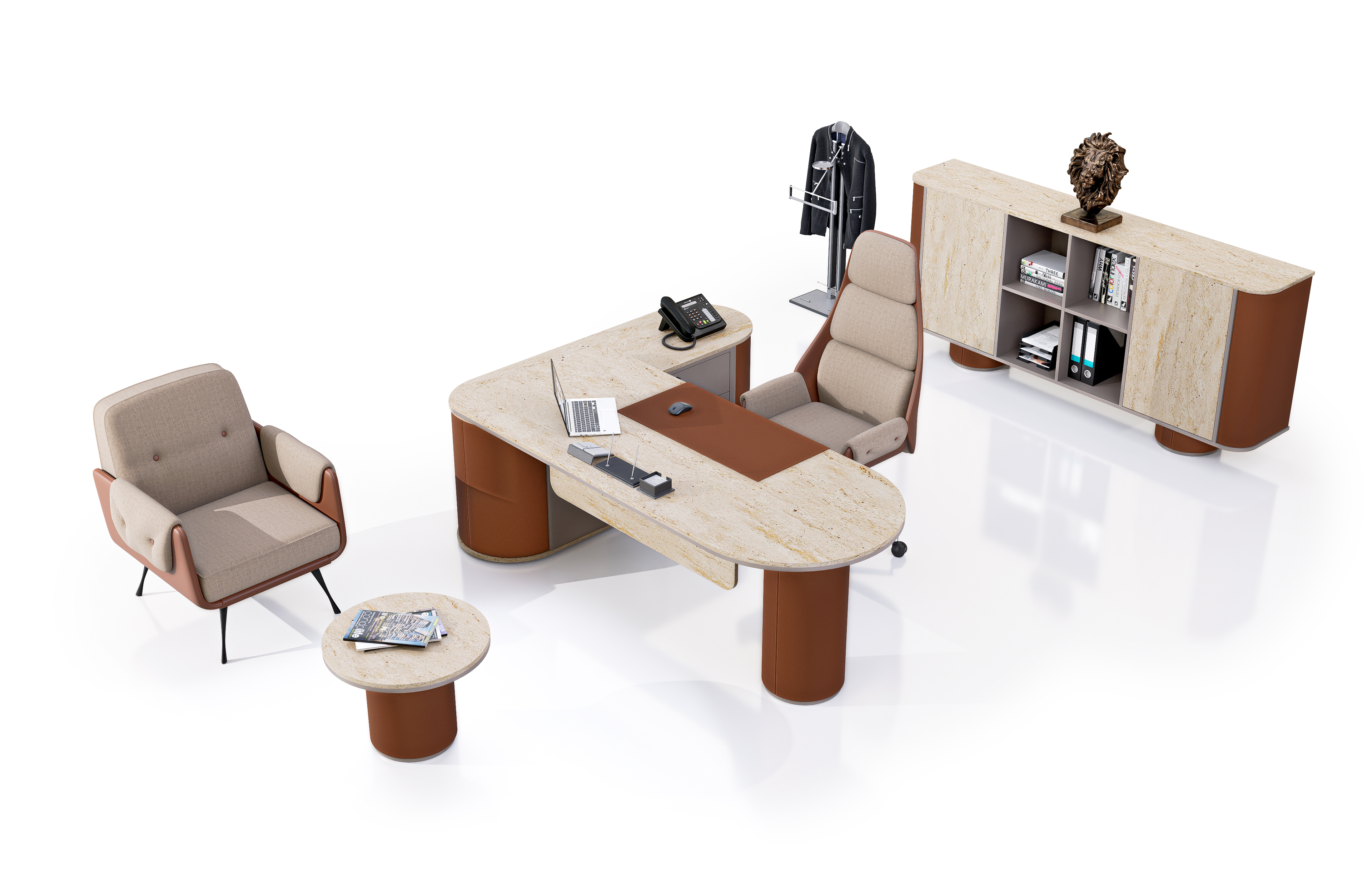 Konfull Executive Desks Nova / Merkür-Stone