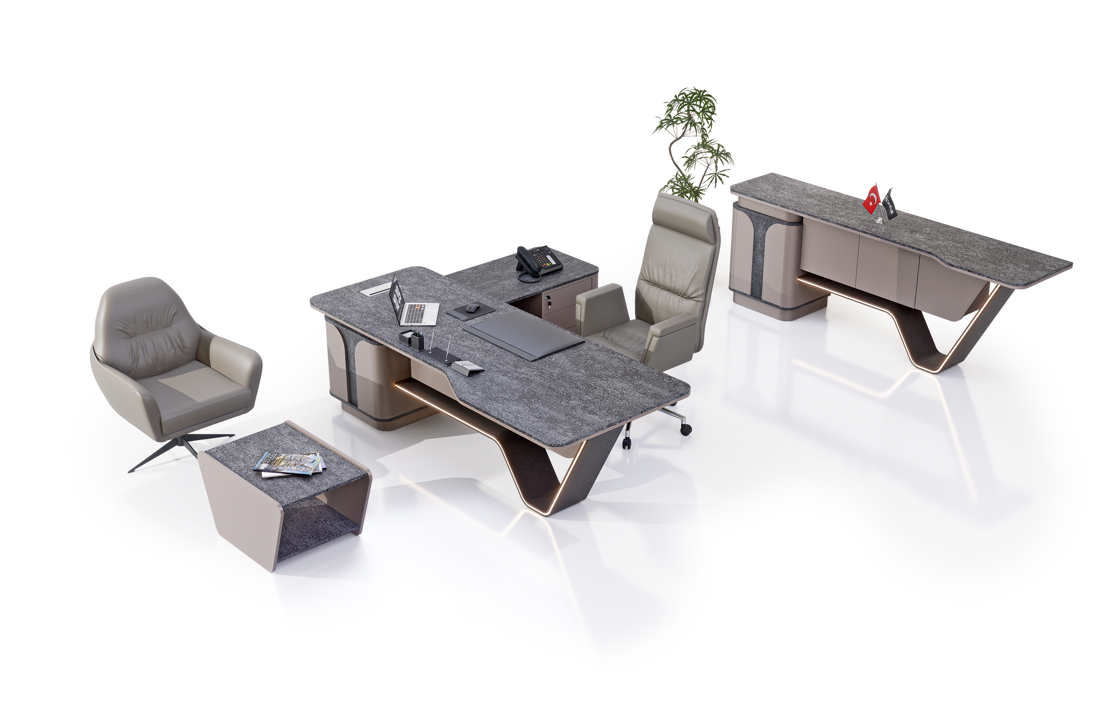 Konfull Executive Desks 2025 / Padova-Stone