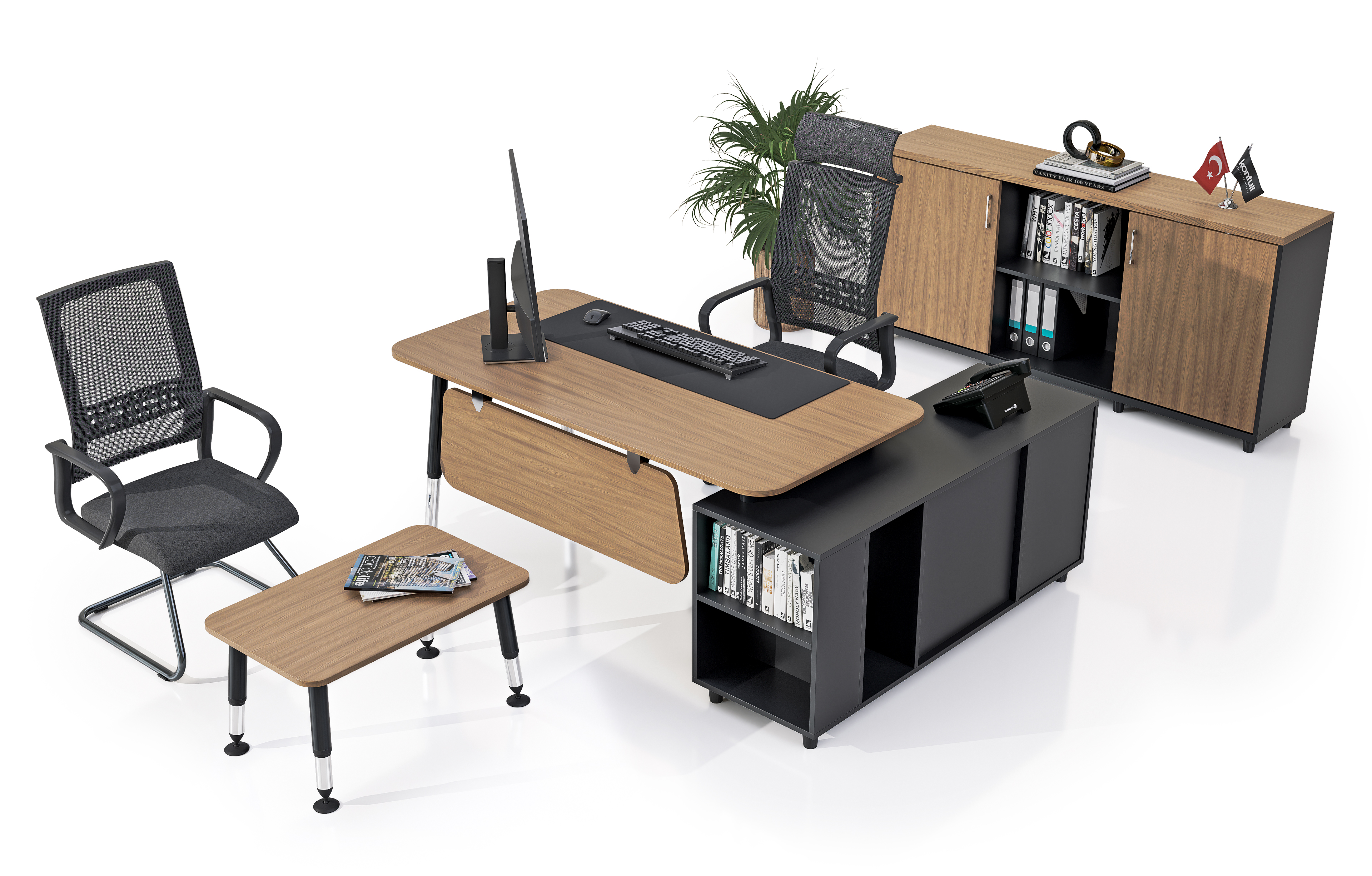 Konfull Study Desks Beril ETA / Marbella-Siyah