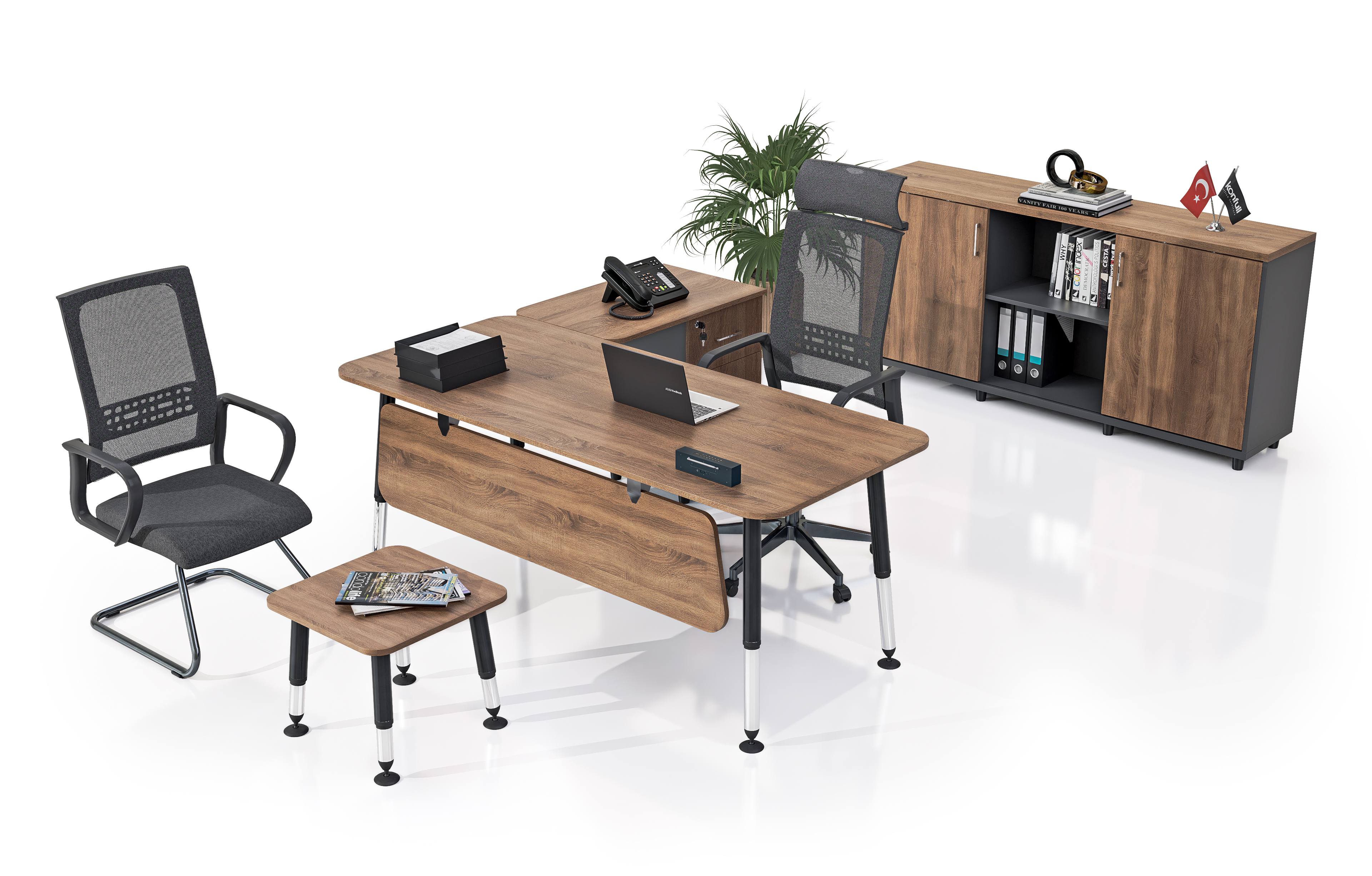 Konfull Study Desks Beril / Kafkas Meşe-