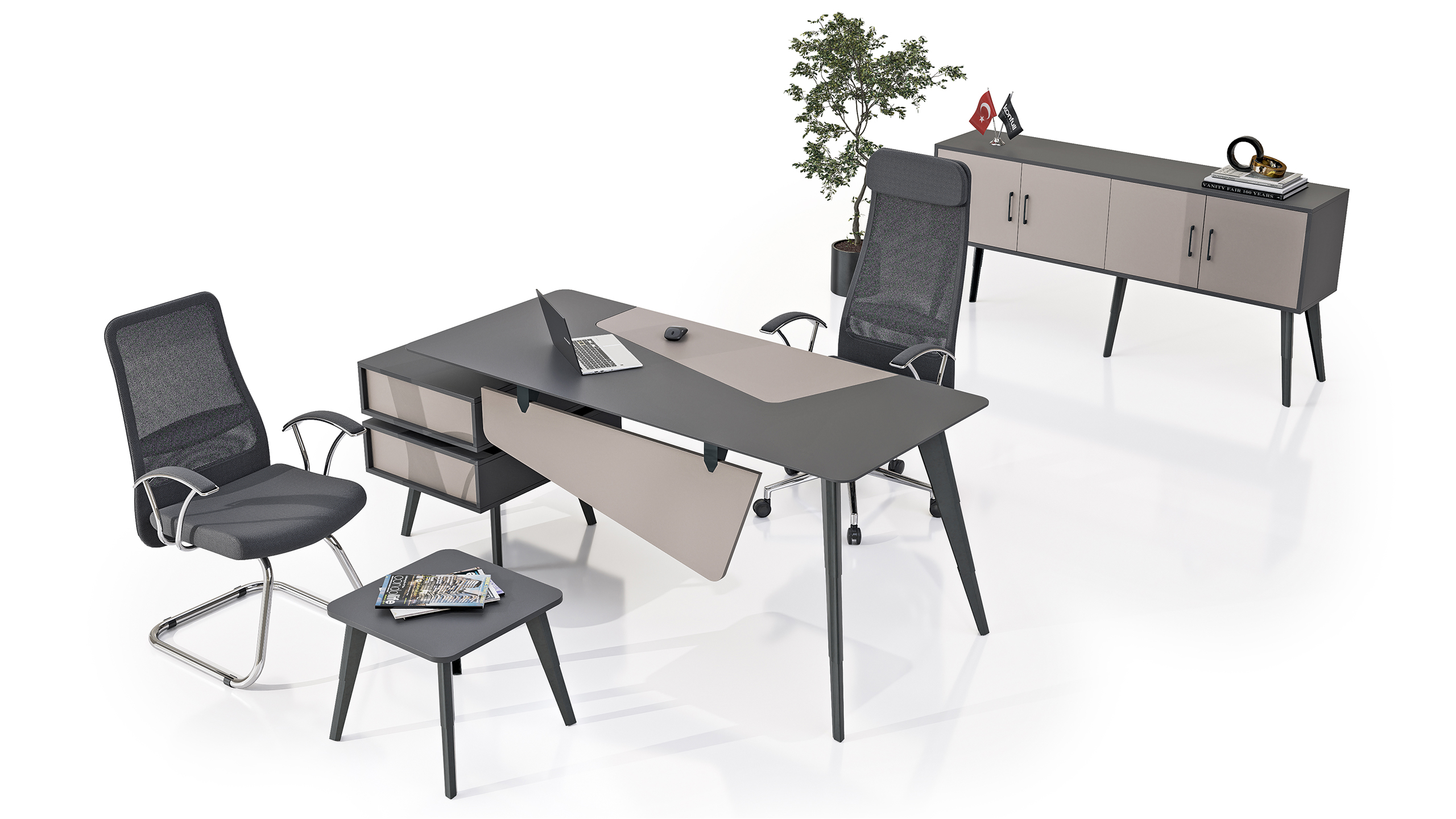 Konfull Study Desks-Sun-Kom